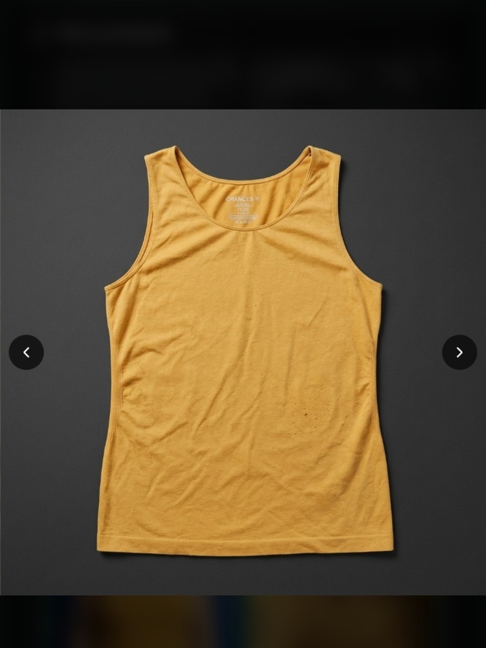 'Chances R' Yellow Tank Top - Women's Sleeveless Tee